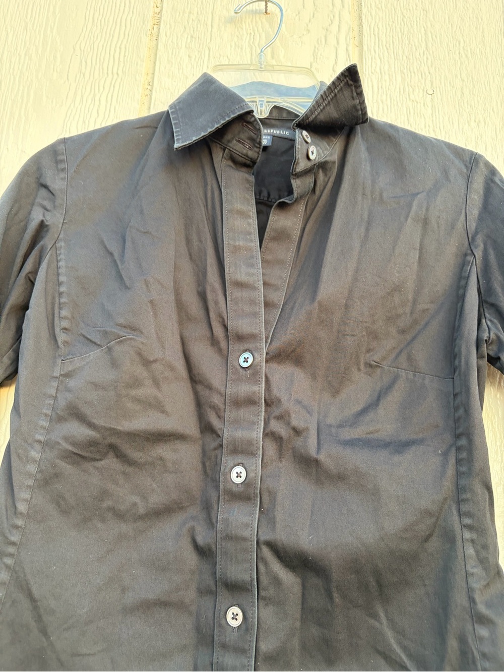 Banana Republic Black Button-Down Dress Shirt Women’s Size S - Picture 8 of 16